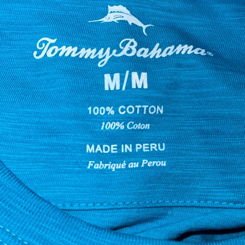Tommy Bahama Bali T-Shirt Pocket Short Sleeve Cotton - Picture 7 of 7